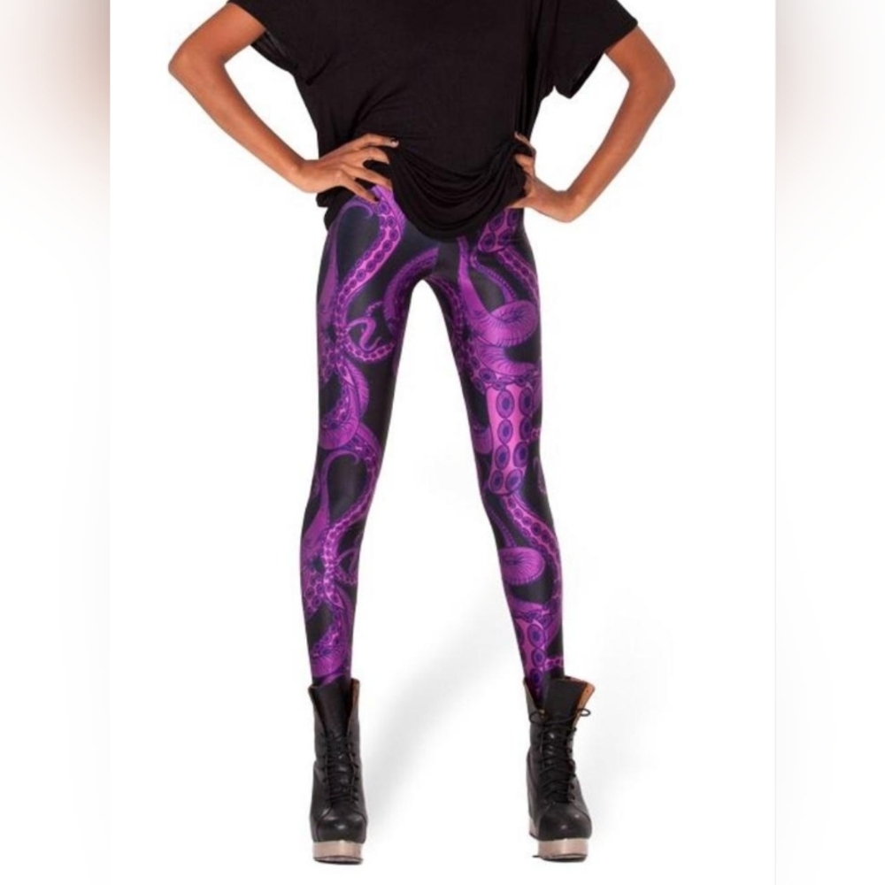 Blackmilk Tentacular Purple Leggings XS